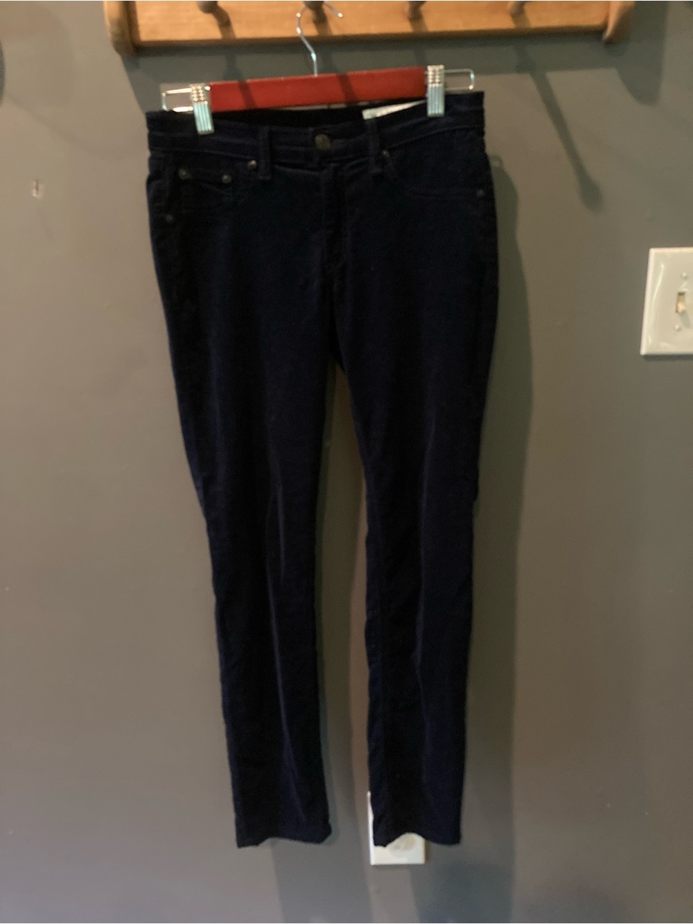 Rag& Bone midnight navy soft legging velvet pants excellent condition size 27 - Picture 4 of 9